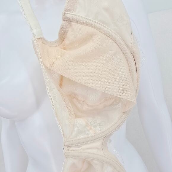 Victoria's Secret Unlined Demi Lace Bra Cream 38DDD - Picture 5 of 7
